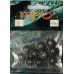 Груз ушастый рыбацкий, таблетка (эксцентрик) цвет Silvereyes Black, 10шт в уп., вес 7г